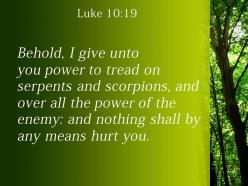 Luke 10 19 the enemy nothing will harm powerpoint church sermon