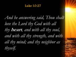 Luke 10 27 love your neighbor as yourself powerpoint church sermon