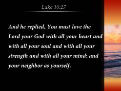 Luke 10 27 the lord your god powerpoint church sermon