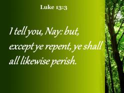Luke 13 3 you too will all perish powerpoint church sermon