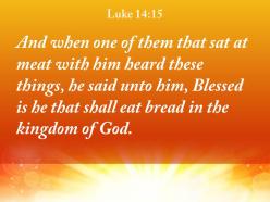Luke 14 15 who will eat at the feast powerpoint church sermon