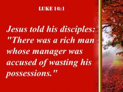 Luke 16 1 there was a rich man whose powerpoint church sermon