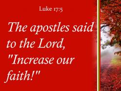 Luke 17 5 increase our faith powerpoint church sermon