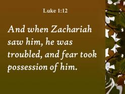 Luke 1 12 hewas startled and was gripped powerpoint church sermon
