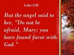 Luke 1 30 you have found favor with god powerpoint church sermon