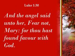 Luke 1 30 you have found favor with god powerpoint church sermon