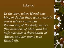 Luke 1 5 elizabeth was also a descendant powerpoint church sermon