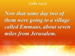 Luke 24 13 them were going to a village powerpoint church sermon