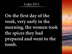 Luke 24 1 the spices they had prepared powerpoint church sermon