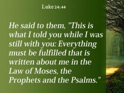Luke 24 44 the prophets and the psalms powerpoint church sermon