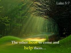 Luke 5 7 the other boat to come powerpoint church sermon