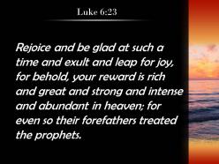 Luke 6 23 great is your reward in heaven powerpoint church sermon