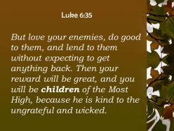 Luke 6 35 he is kind to the ungrateful powerpoint church sermon