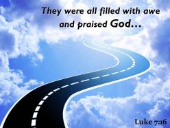 Luke 7 16 they were all filled with awe powerpoint church sermon