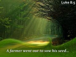 Luke 8 5 a farmer went out to sow powerpoint church sermon