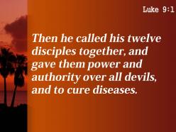 Luke 9 1 when esus had called powerpoint church sermon