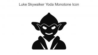Luke Skywalker Yoda Monotone Icon In Powerpoint Pptx Png And Editable Eps Format