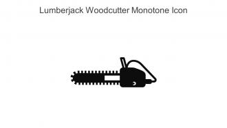 Lumberjack Woodcutter Monotone Icon In Powerpoint Pptx Png And Editable Eps Format