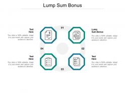 Lump sum bonus ppt powerpoint presentation file portrait cpb