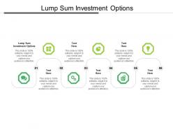 Lump sum investment options ppt powerpoint presentation professional influencers cpb