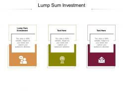 Lump sum investment ppt powerpoint presentation show objects cpb
