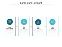 Lump sum payment ppt powerpoint presentation inspiration graphics tutorials cpb