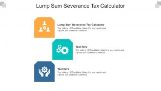 Lump sum severance tax calculator ppt powerpoint presentation gallery mockup cpb
