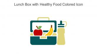 Lunch Box With Healthy Food Colored Icon In Powerpoint Pptx Png And Editable Eps Format