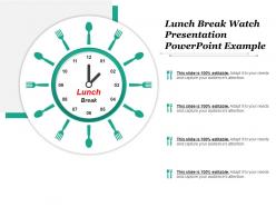 Lunch break watch presentation powerpoint example