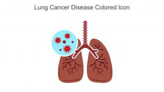 Lung Cancer Disease Colored Icon In Powerpoint Pptx Png And Editable Eps Format