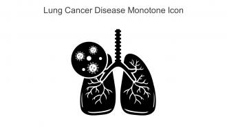 Lung Cancer Disease Monotone Icon In Powerpoint Pptx Png And Editable Eps Format