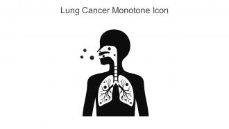 Lung Cancer Monotone Icon In Powerpoint Pptx Png And Editable Eps Format