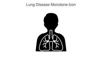Lung Disease Monotone Icon In Powerpoint Pptx Png And Editable Eps Format