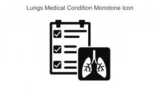 Lungs Medical Condition Monotone Icon In Powerpoint Pptx Png And Editable Eps Format