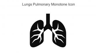 Lungs Pulmonary Monotone Icon In Powerpoint Pptx Png And Editable Eps Format