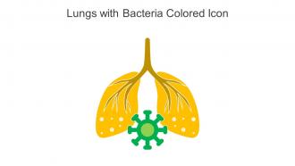 Lungs With Bacteria Colored Icon In Powerpoint Pptx Png And Editable Eps Format