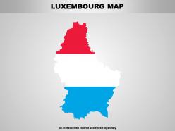 Luxembourg map powerpoint maps