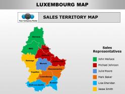 Luxembourg map powerpoint maps