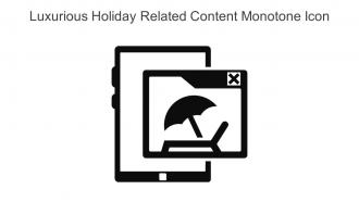 Luxurious Holiday Related Content Monotone Icon In Powerpoint Pptx Png And Editable Eps Format