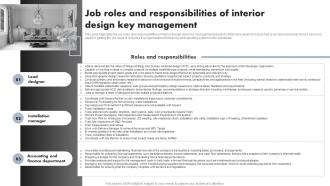 Luxury Interior Design Job Roles And Responsibilities Of Interior Design Key Management BP SS Aesthatic Graphical