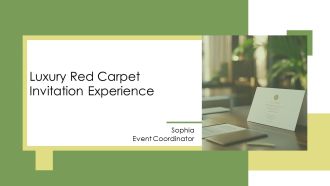 Luxury Red Carpet Invitation Experience PPT Information AT