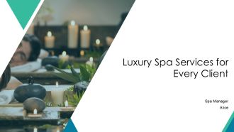 Luxury Spa Services For Every Client PPT Structure AT