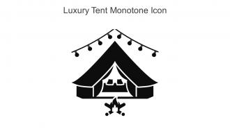 Luxury Tent Monotone Icon In Powerpoint Pptx Png And Editable Eps Format