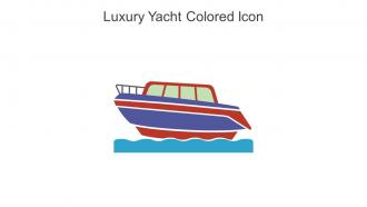Luxury Yacht Colored Icon In Powerpoint Pptx Png And Editable Eps Format