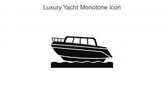 Luxury Yacht Monotone Icon In Powerpoint Pptx Png And Editable Eps Format