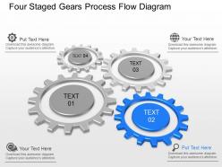 35337371 style variety 1 gears 4 piece powerpoint presentation diagram infographic slide