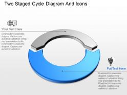 Lv two staged cycle diagram and icons powerpoint template