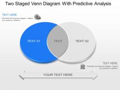 Lx two staged venn diagram with predictive analysis powerpoint template