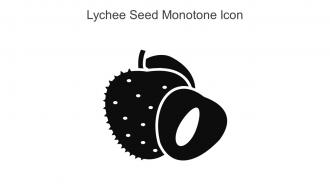 Lychee Seed Monotone Icon In Powerpoint Pptx Png And Editable Eps Format