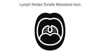 Lymph Nodes Tonsils Monotone Icon In Powerpoint Pptx Png And Editable Eps Format